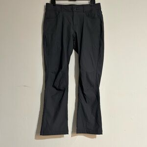 Prana Halle Straight Leg Pants Grey Size 12 UPF Hiking Outdoors Gorpcore